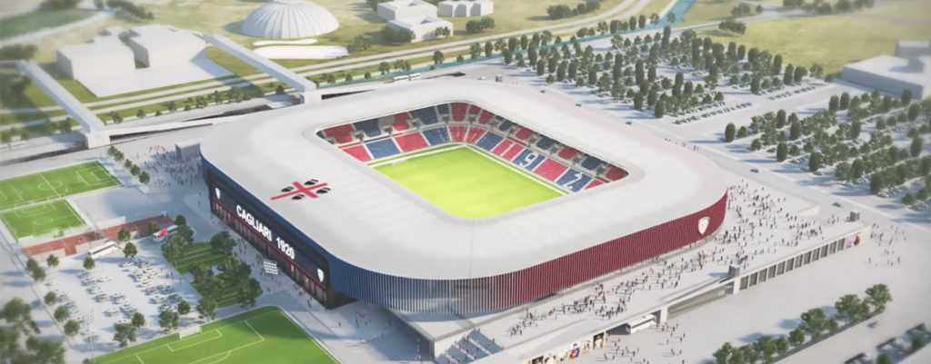 Novo estádio do Cagliari