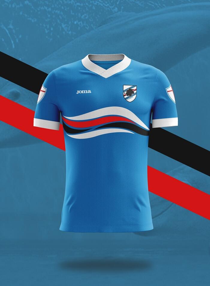 Camisa dos times italianos: Sampdoria