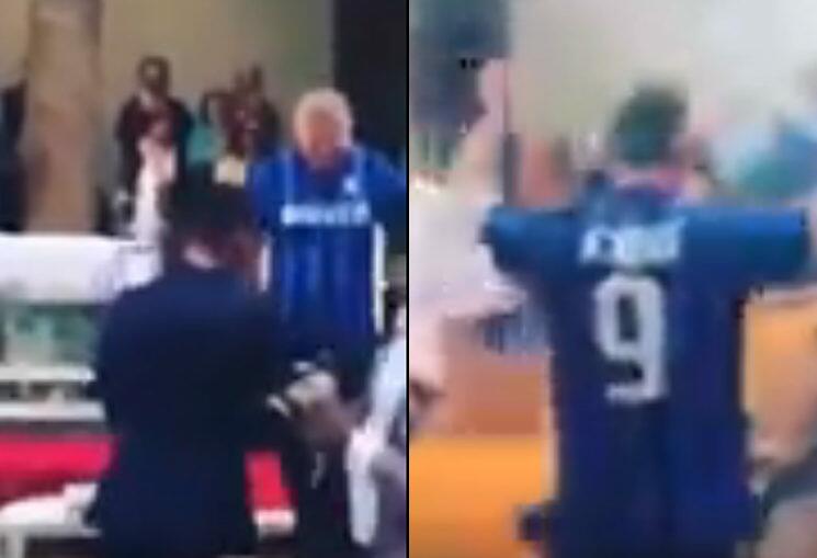 padre com a camisa da inter video