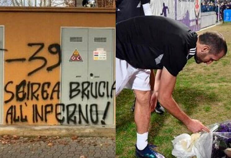 Fiorentina x Juventus homenagem Chiellini Tragédia Heysel