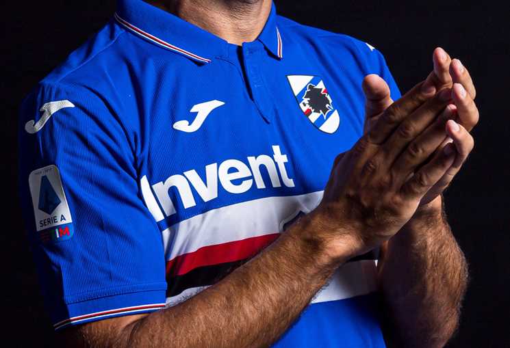 Nova camisa da Sampdoria 2019-2020 Azul
