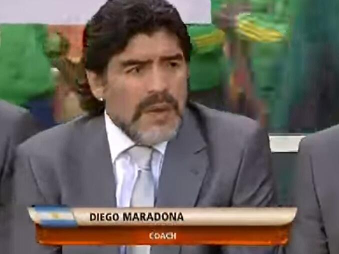 Maradona no Napoli - técnico argentina 2010