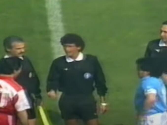 Maradona no Napoli - último jogo no Napoli