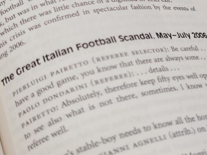 Calciopoli - o maior escândalo do futebol italliano