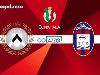 assistir udinese crotone ao vivo copa itália