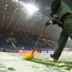 Atalanta x Villarreal pela Champions League é adiado por causa de nevasca; fotos