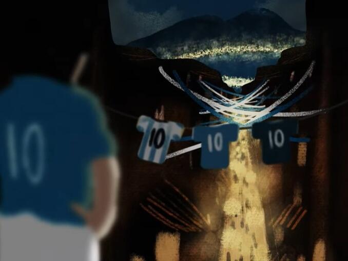 Camisas aposentadas campeonato italiano - Diego Maradona 10