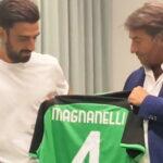 Sassuolo aposenta camisa 4, de Magnanelli, após 520 partidas pelo time