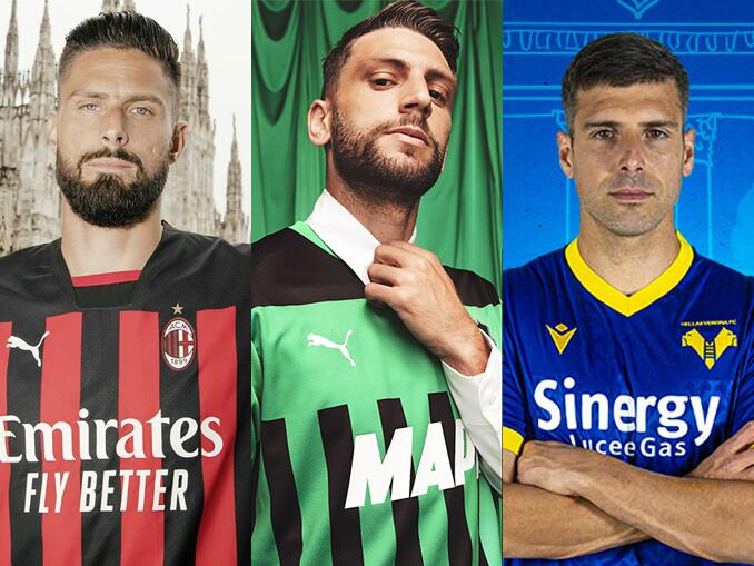 Serie A Itália 2021-2022: Fornecedoras e camisas das equipes » MDF