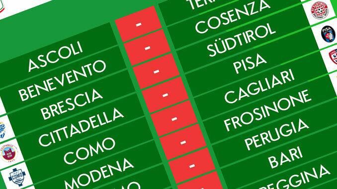 Primeira rodada campeonato italiano serie b 2022-2023
