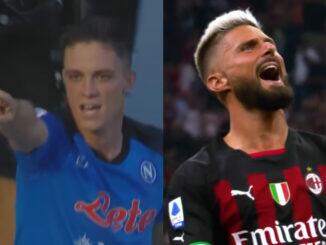 Napoli x Milan campeonato italiano