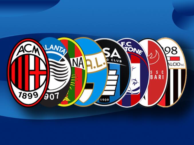 Escudos dos times italianos -- formato oval