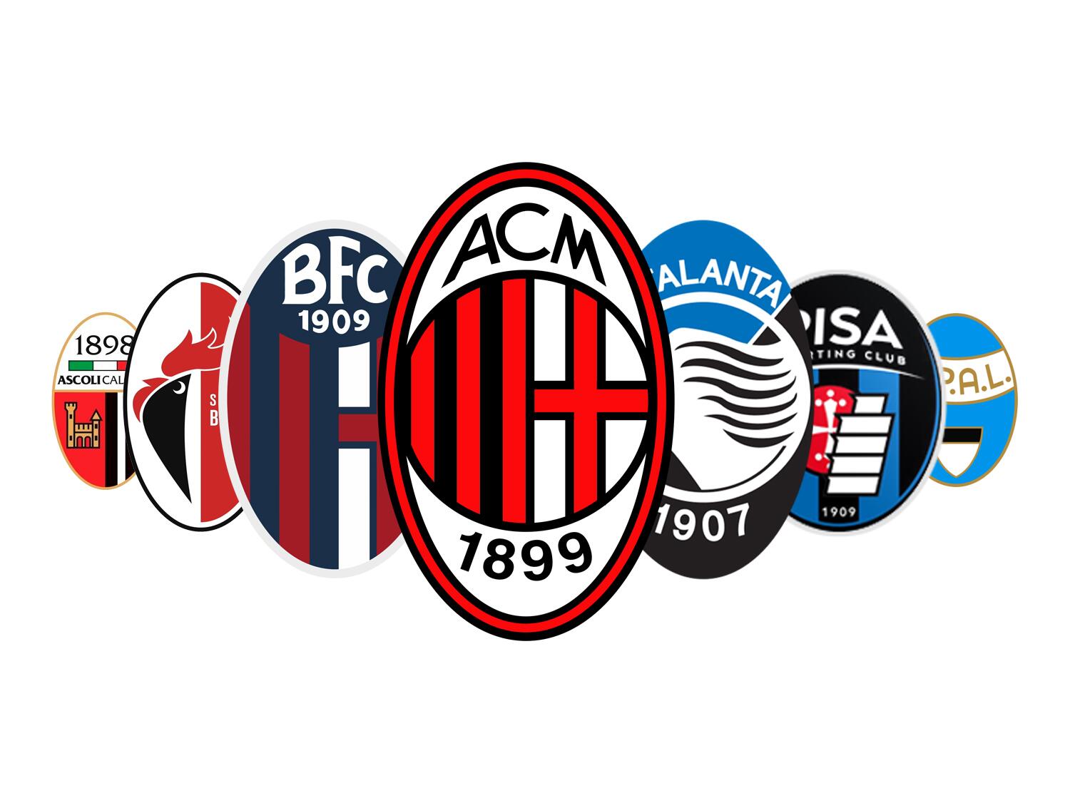 escudos dos times italianos formato oval