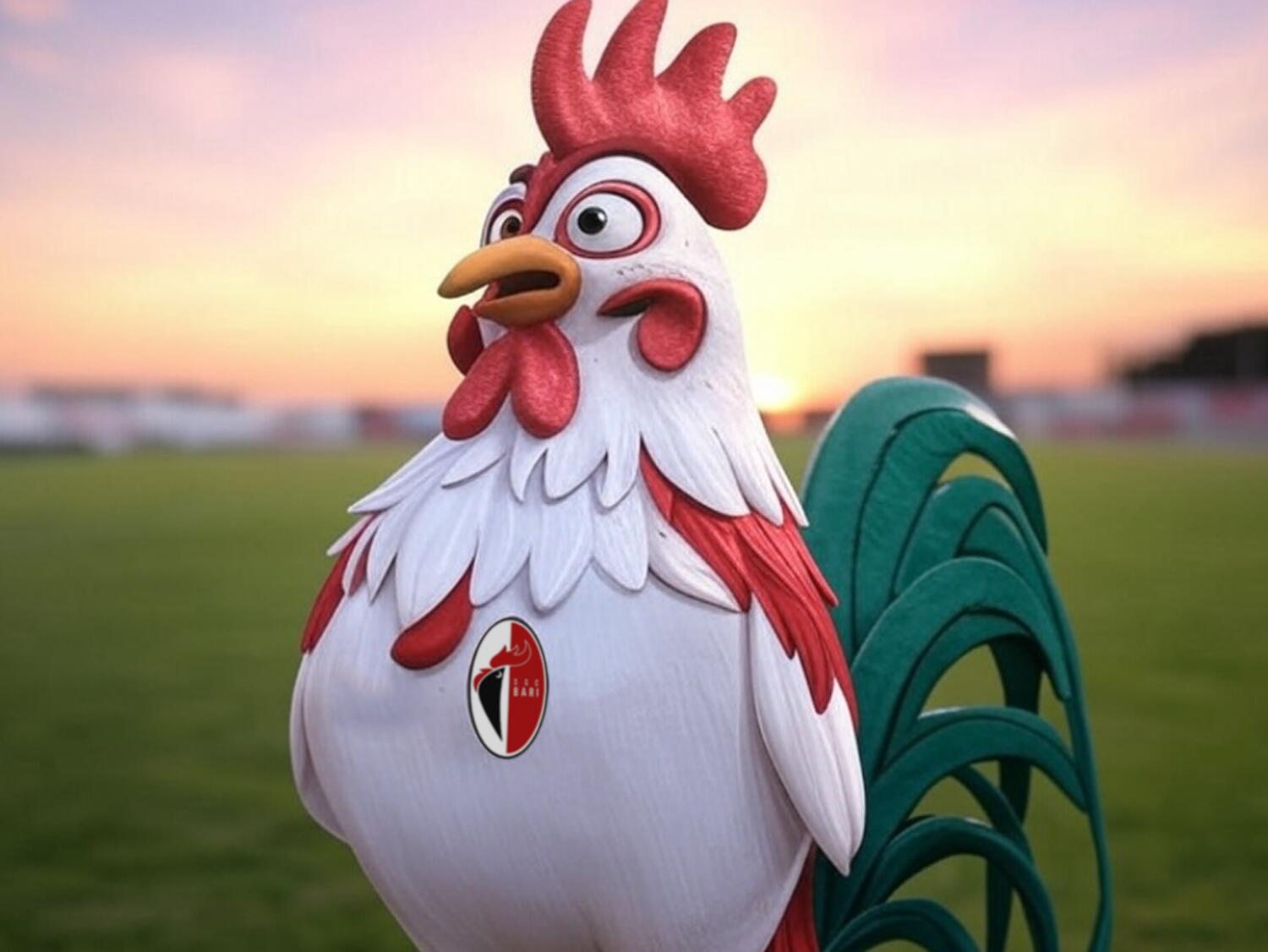 mascotes dos times italianos - Bari Galo