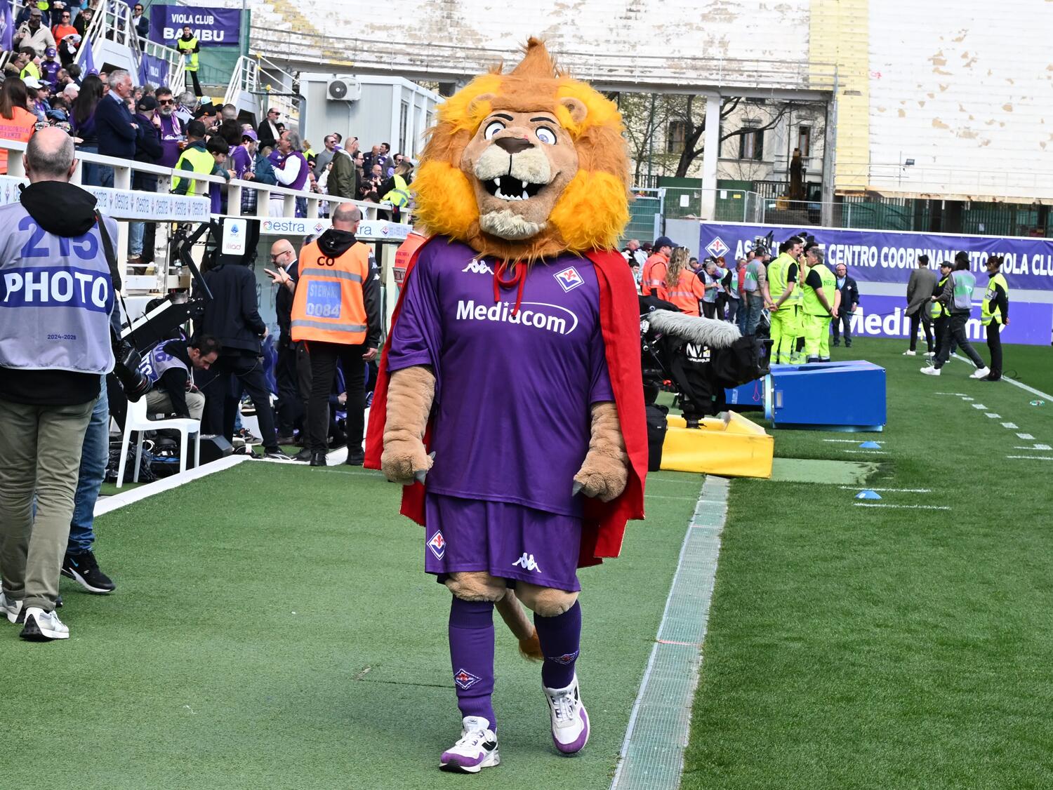 mascotes dos times italianos - Fiorentina Leão