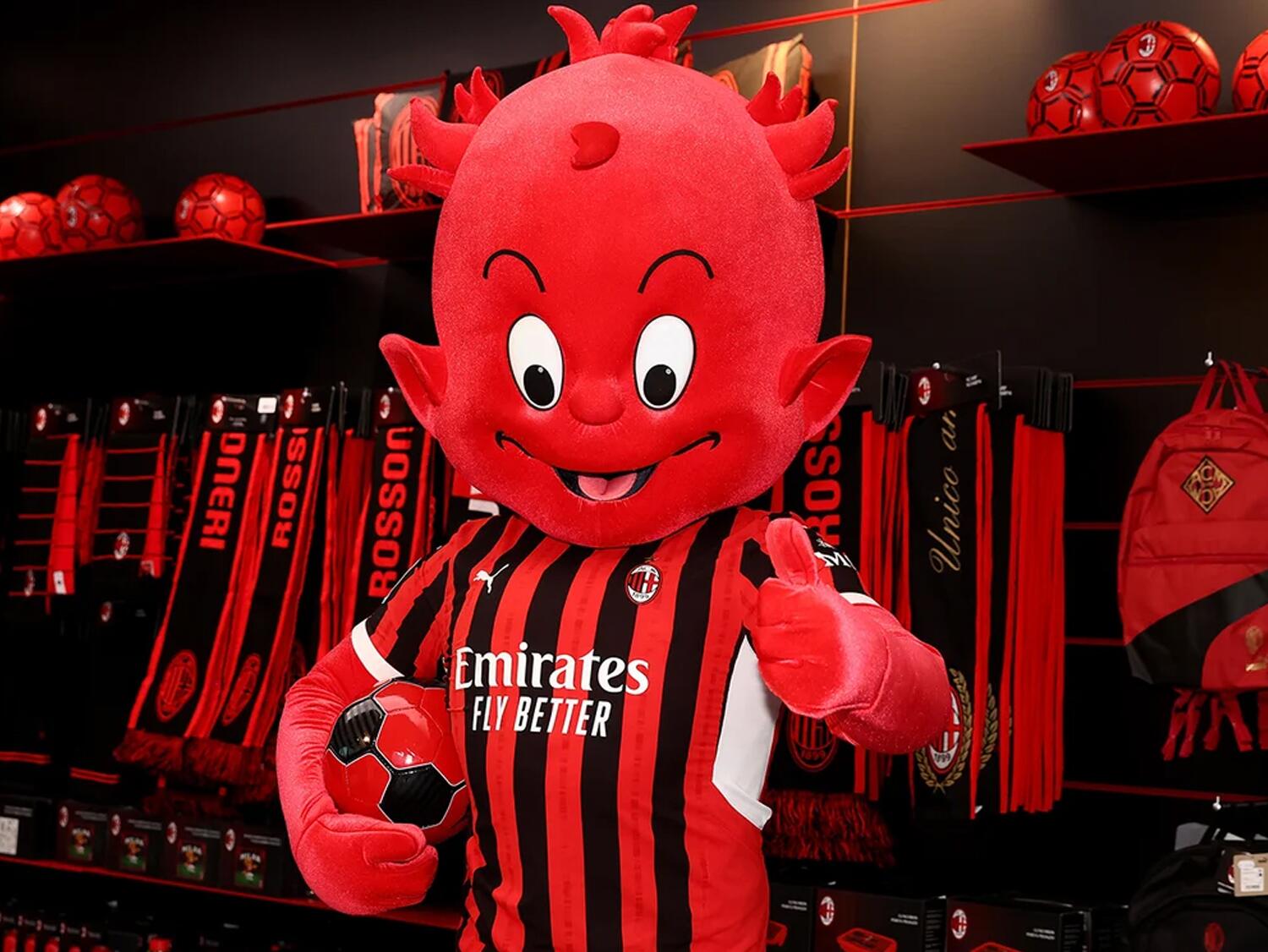 mascotes dos times italianos - Milan Diabo