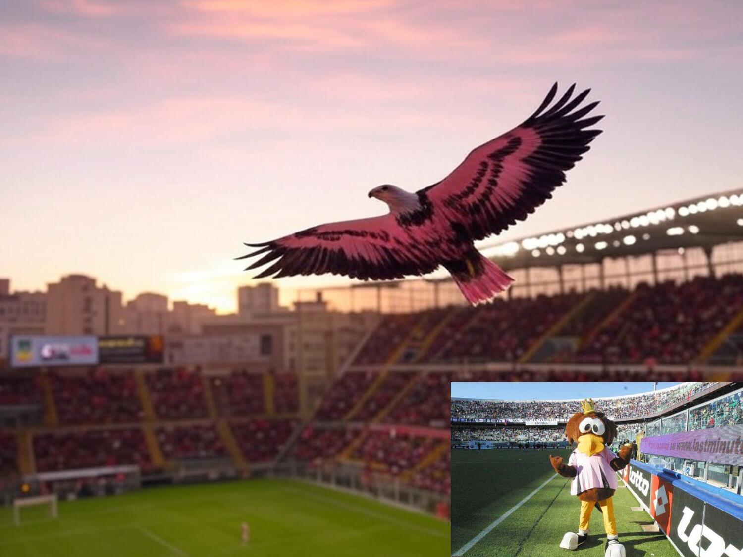 mascotes dos times italianos - Palermo Águia
