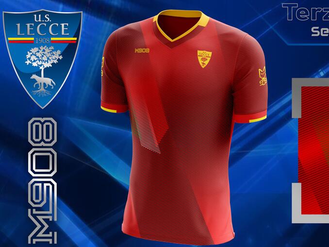 Camisa do Lecce Vermelha M908 2023-2024