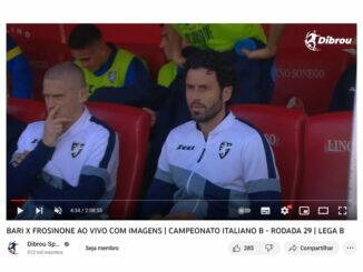 Fim transmissão campeonato italiano serie b youtube dibrou sports