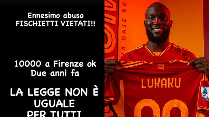 torcida inter apitos vetados lukaku roma