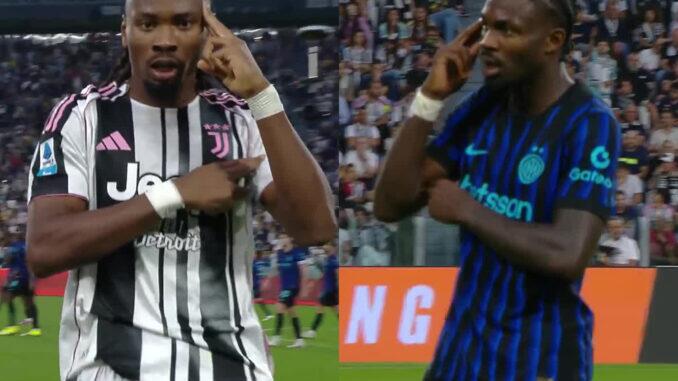 Juventus 4x3 Inter gols irmãos Thuram