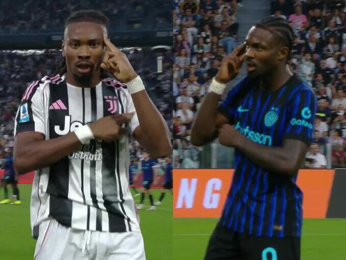 Juventus 4x3 Inter gols irmãos Thuram