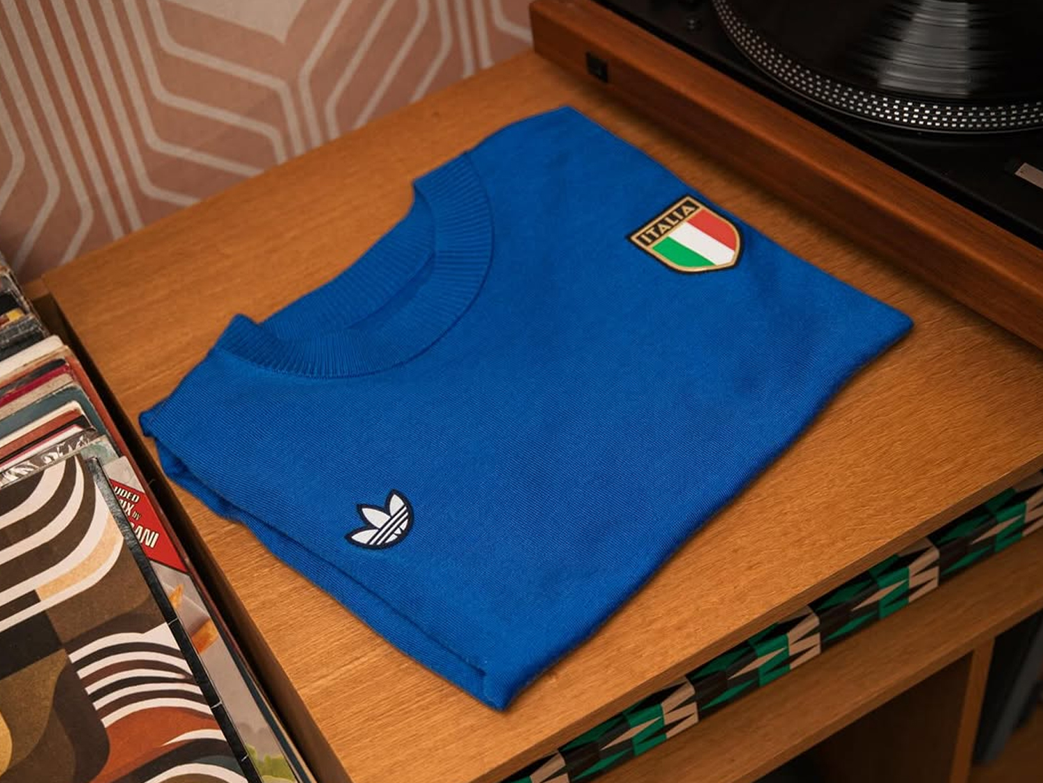 Camisa Itália Adidas Retrô 1970