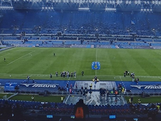 Lazio x Sassuolo público de apenas 2 mil Stadio Olimpico
