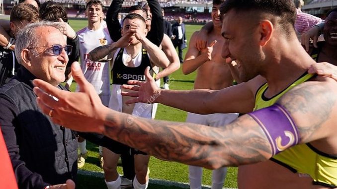 Benevento promovido campeonato italiano serie b